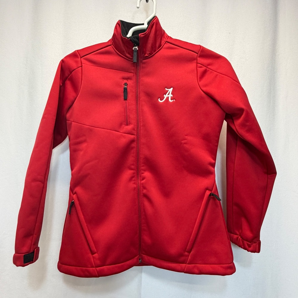 Alabama Crimson Tide Antigua Softshell Jacket Women Small Red Water Resistant